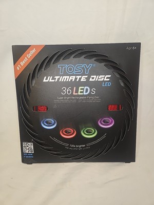 Tosy Ultimate Disc 36 LEDs Super Bright Rechargeable Flying Disc 
