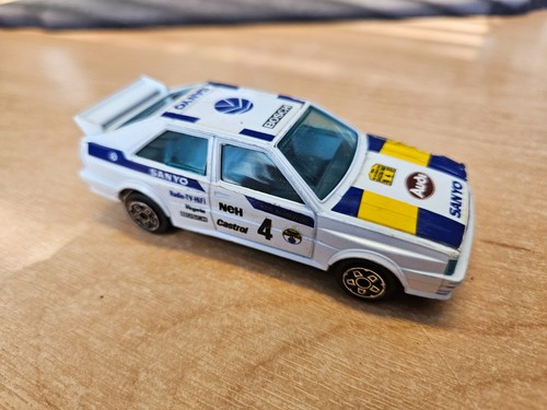 1/43 Burago AUDI QUATTRO SANYO RALLY CAR Made in Italy - some playwear