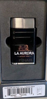 XIKAR La Aurora Cigar Lighter - Windproof Refillable Butane Torch - Rare Design