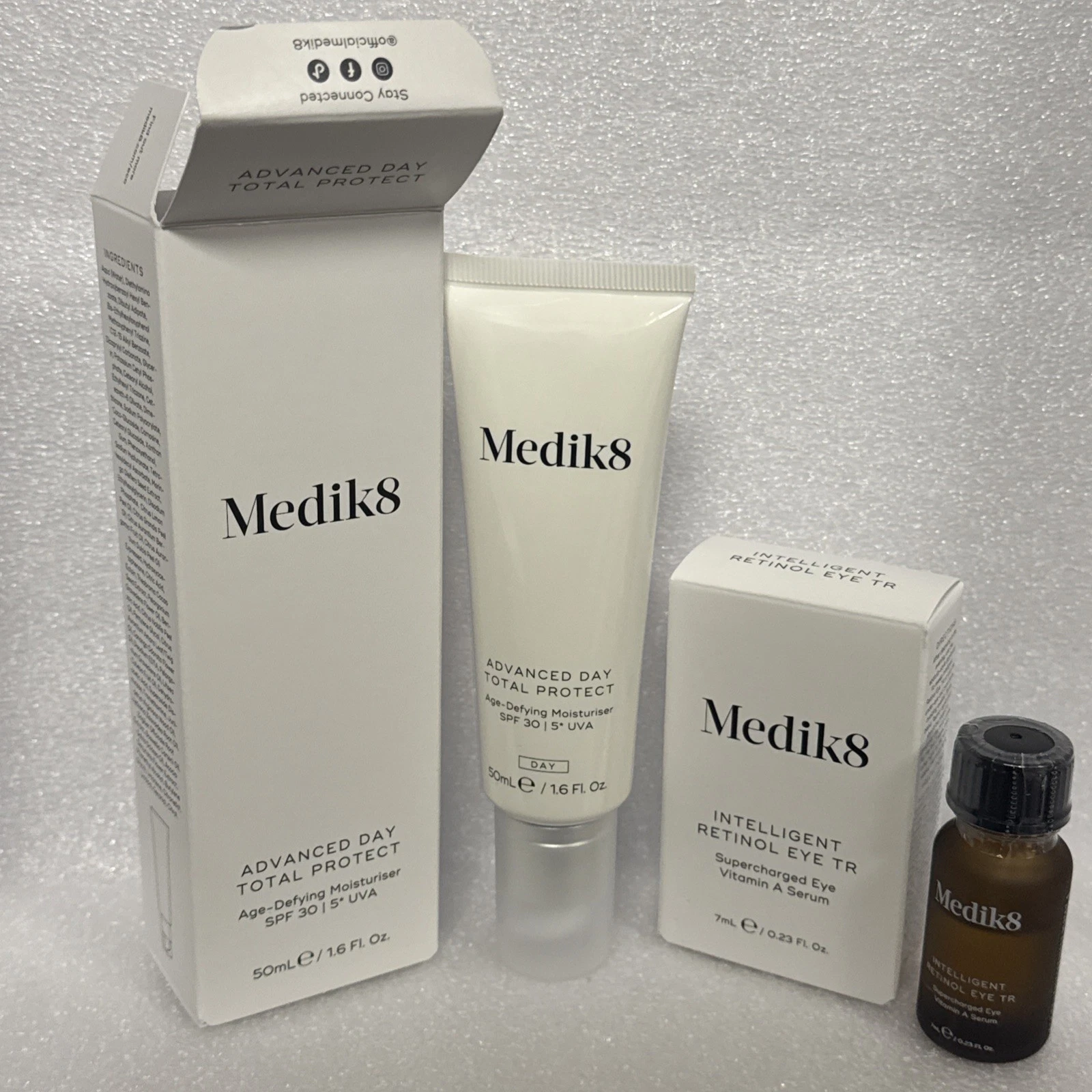 Medik8 Advanced Day Total Protect SPF30 Age Defying Moisturiser & Retinol Eye