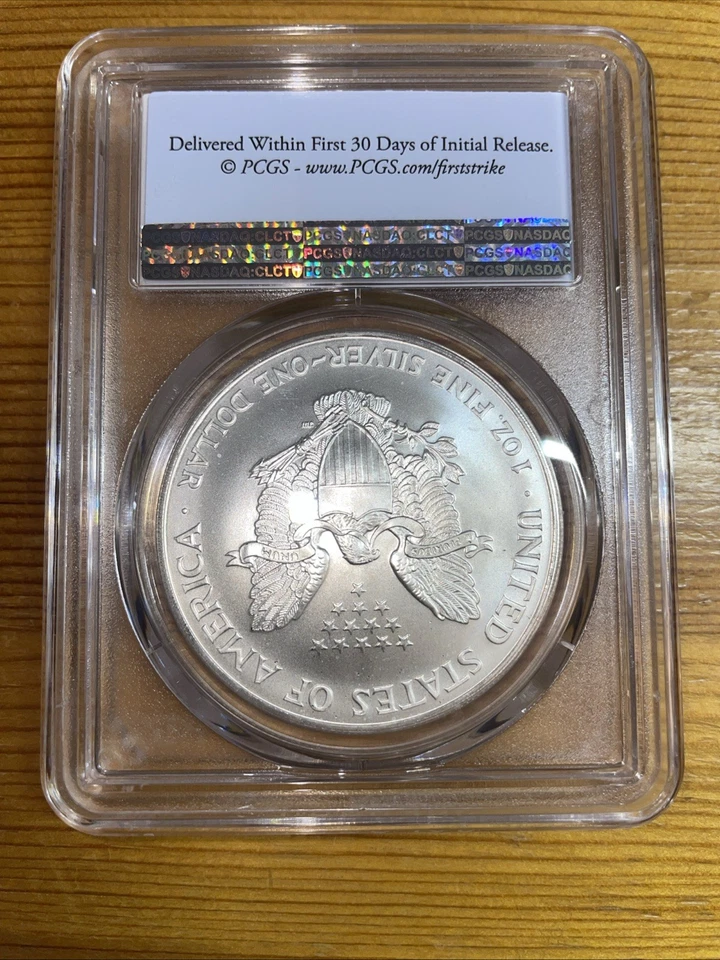1996 Silver Eagle PCGS MS68 First Strike Key Date! Very Rare And Hard To Find - Image 2 of 2