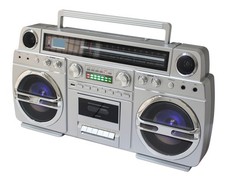 TechPlay Monster Pro 1980S-Style Boom Box CD Player, Double the power and Mic.