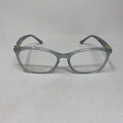 JIMMY CHOO EYEWEAR JC317 1ED 54-17-140 BLUE CLEAR EYEGLASSES 185B