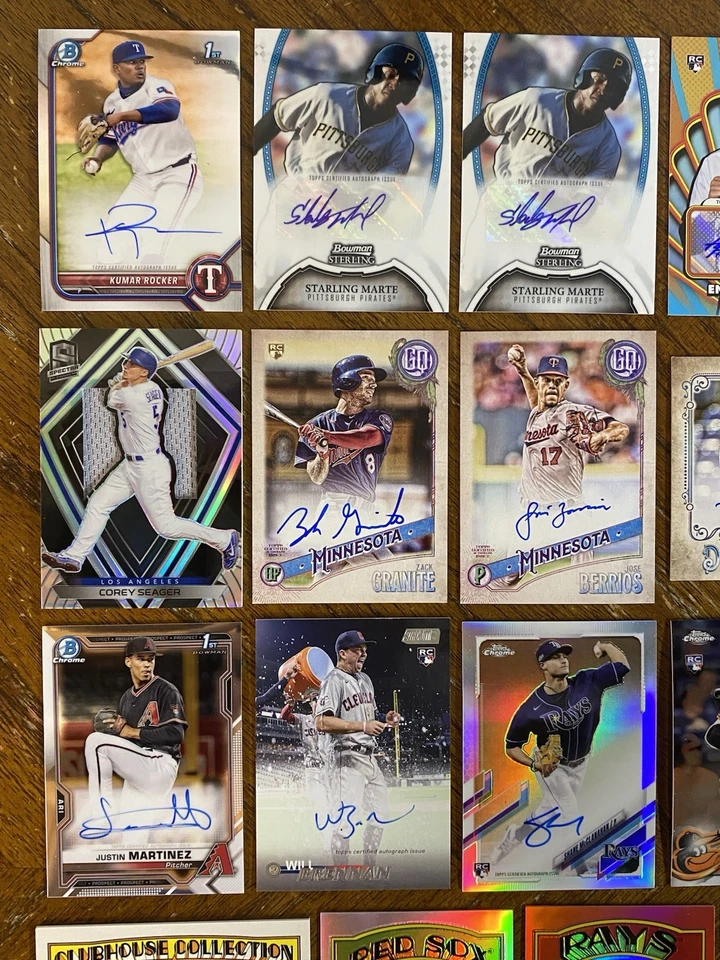 (20) 2000s BASEBALL AUTO SP PATCH #d CARDS DEVERS, BLAKE SNELL, MARTE, COLE READ - Image 3 of 4