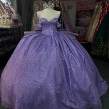 Beading Ball Gown Quinceanera Dress Off The Shoulder Ruffles Sweet 15 Prom Gowns