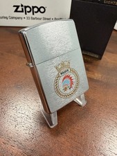 GENUINE Zippo Lighter HMS BRAVE ROYAL NAVY Brushed Chrome 1995 NEW IN BOX