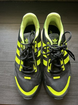 Adidas ZX 2K Boost Men s Size 8.5 Black Neon Yellow Running Sneakers