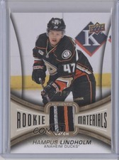 2013-14 Upper Deck Rookie Materials 20/25 Hampus Lindholm #RM-HL Patch 0i6