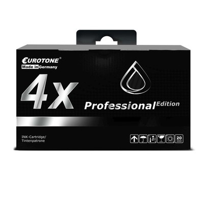4x Eurotone PRO Tinte T2991 SCHWARZ Alternative f�r Epson XP-432 XP-445 XP-442