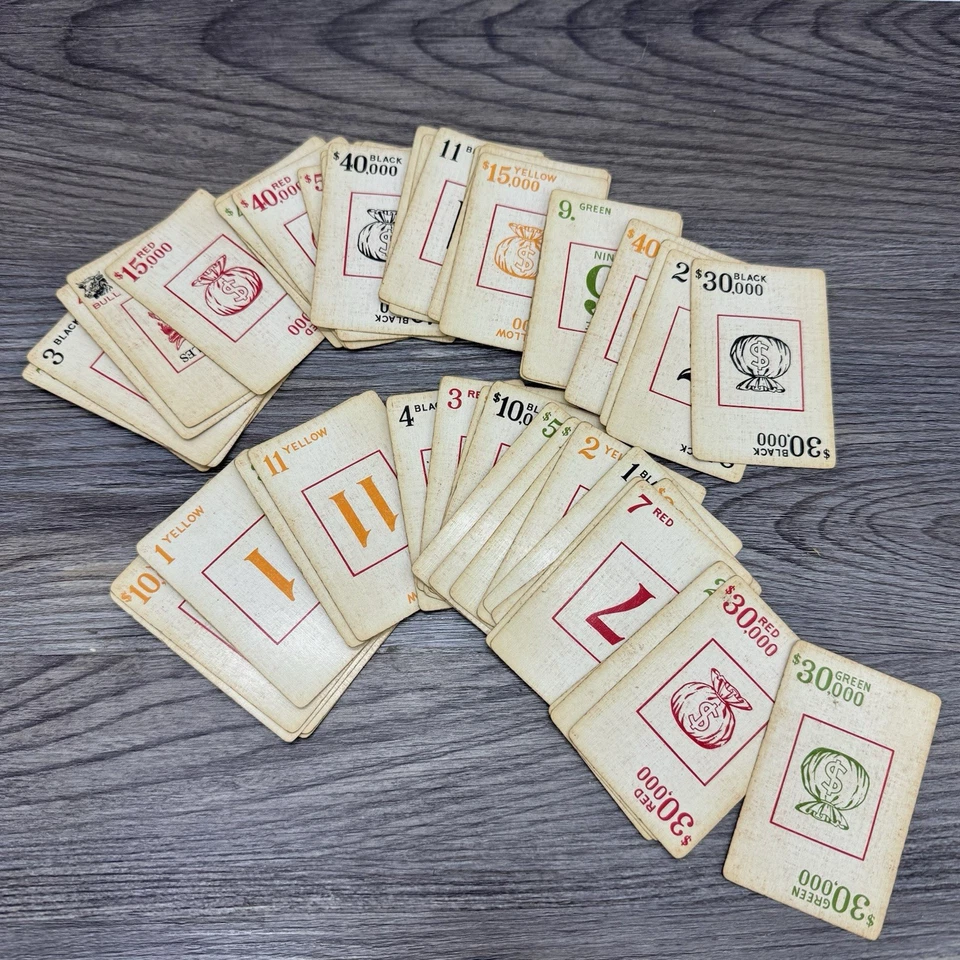 VERY RARE RED EDITION MAKE A MILLION CARD GAME PARKER BROTHERS ROOK CARD 1935! - Image 2 of 4