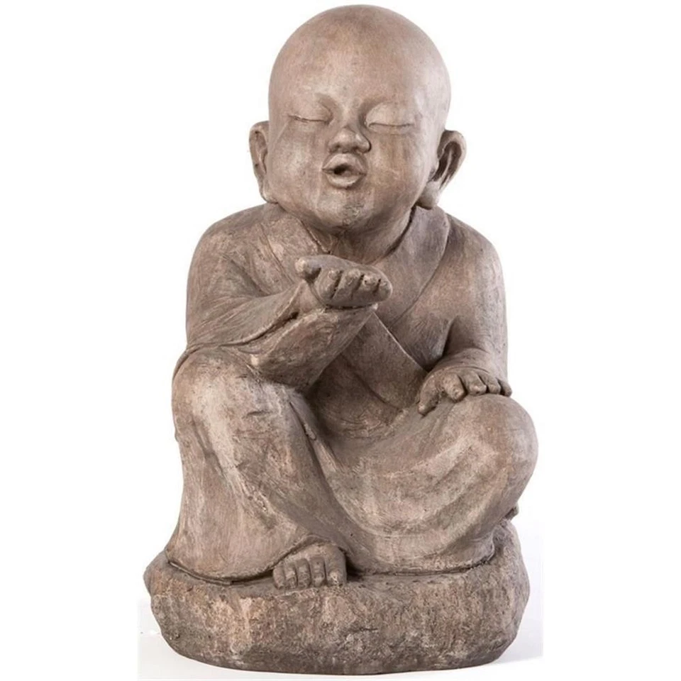 Alfresco Home Wishing Buddha Garden Statue - Image 2 of 2