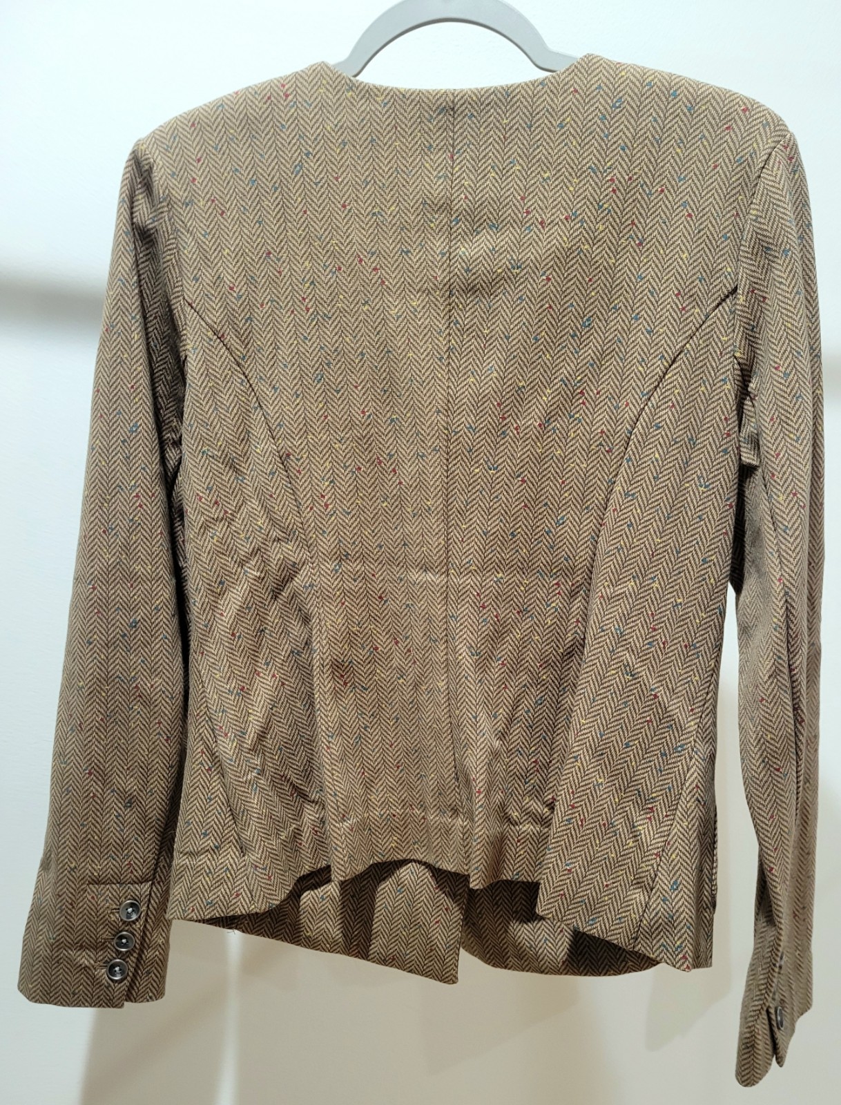 HIDDEN RAINBOW Cabi Herringbone Pattern Brown/Mul… - image 11