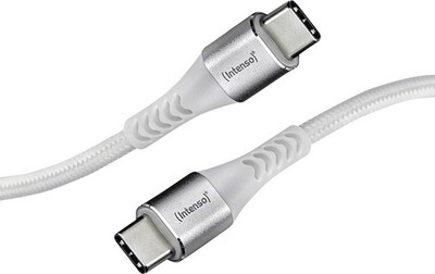 Intenso USB-C zu USB-C Ladekabel 1,5m Nylon Schnelllader 60W Power Delivery