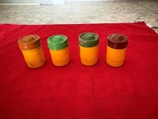 4 Vintage Empty Kodak Metal Film Canisters With Lids