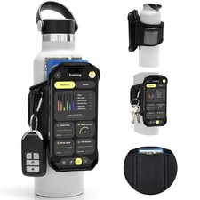 Cikyner Water Bottle Strap, Water Bottle Holder for Mobile Phone 360  Rotat
