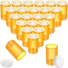 30 Pack Plastic Film Canister Holder 35 mm Empty Camera Reel Containers Pill ...