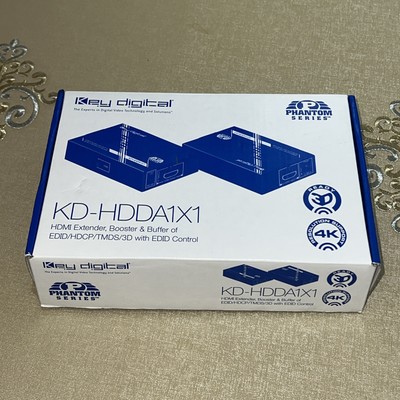 New Sealed Key Digital KD-HDDA1X1 Phantom Series 1x1 HDMI Extender Fast Shipping