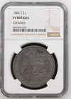 1884-S Morgan Silver Dollar $1 NGC VF Details Cleaned Tough Date