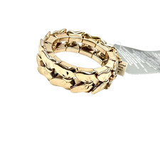 Disney Store Kids Gold Acrylic Stretch Sparkle Minnie Mouse Icon Bows Bracelet