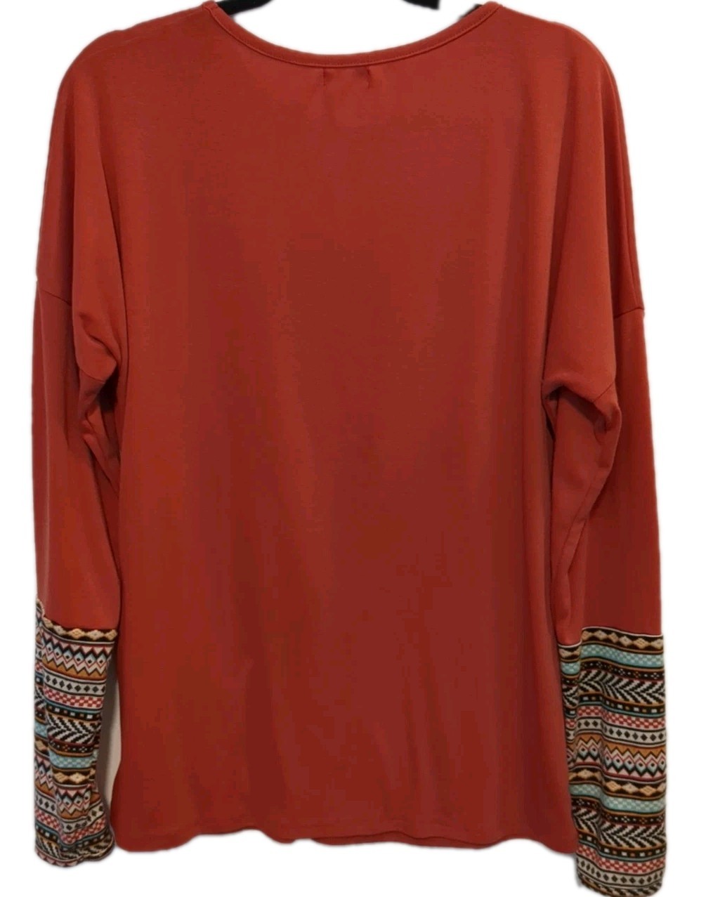 POGTMM Patchwork Basic Tunic Top Womens Size L Lo… - image 4