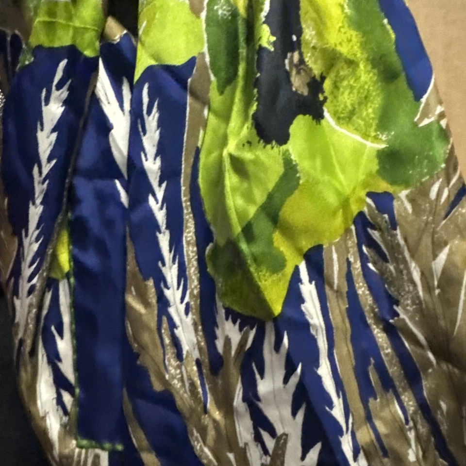 Vintage Authentic Vera Poppy  Scarf Hand Rolled - Image 4 of 4