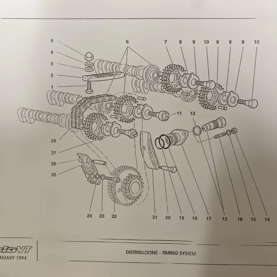 Lamborghini Diablo VT 1994 manual de taller italiano/inglés usado Foto 4 de 4