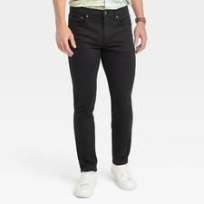 Men's Skinny Fit Jeans - Goodfellow  Co Black 34x32