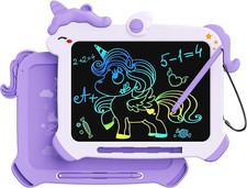 Tablet escritura lcd unicornio de para ninas dibujo colorido educativo viaje