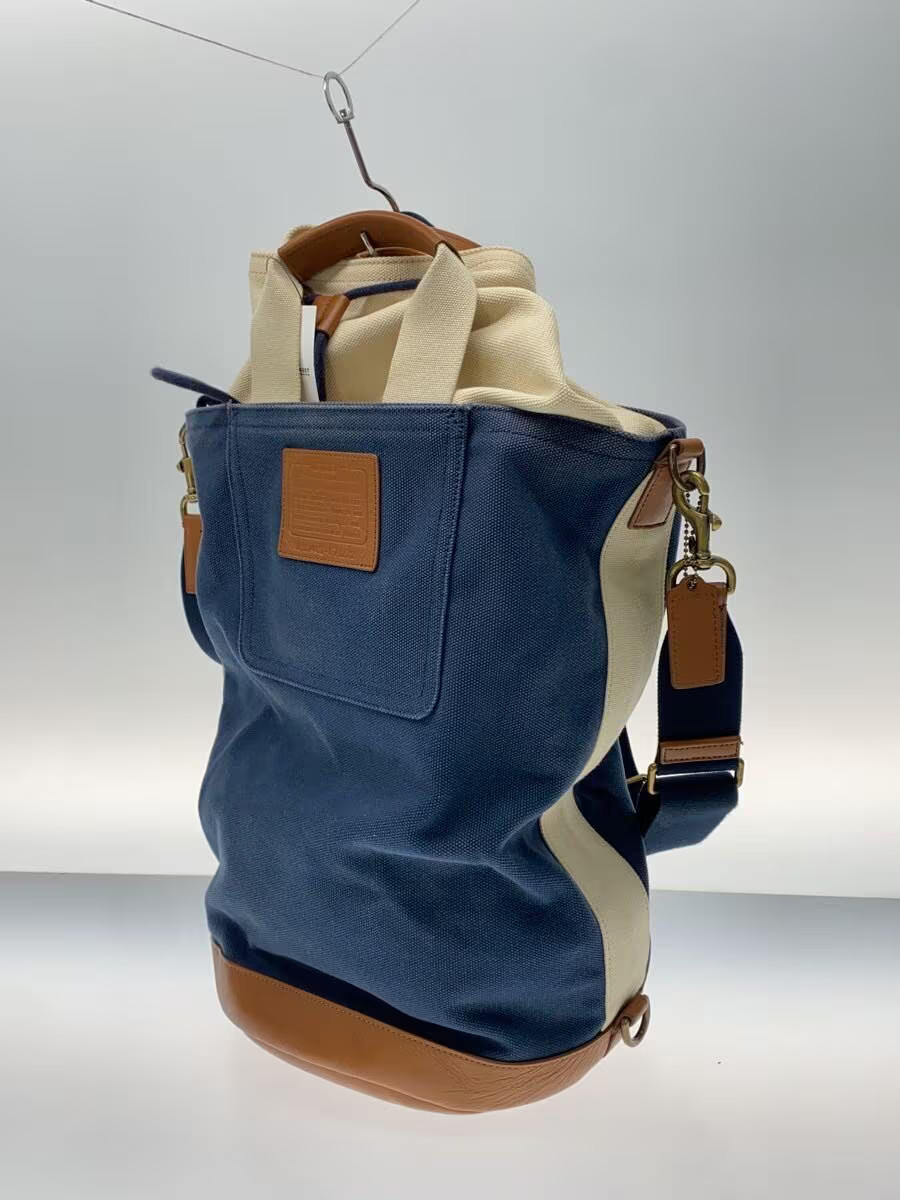 Authentic COACH Heritage Solid Tote Bag Canvas NV… - image 2