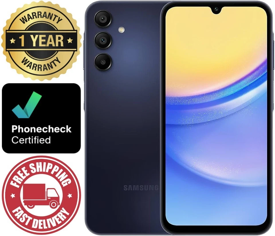 Samsung Galaxy A15 5G SM-A156U - 128 GB - Blue Black (Unlocked) Smartphone