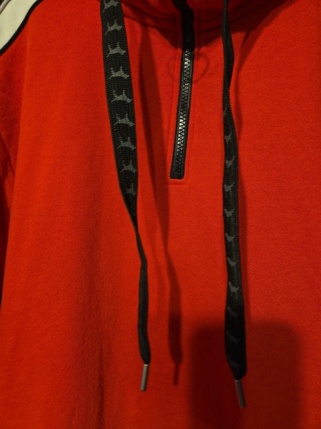 UNDERCOVER Victorias Secret rosa GRAFICA SHERPA PULLOVER felpa con cappuccio tunica in rosso donna M