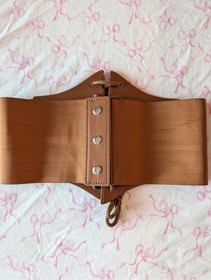 Brown Underbust Corset Stretchy Size Small