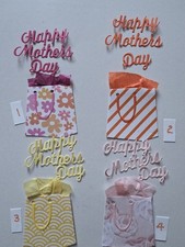 1 Mother's Day gift shopping bag With Words cut from cardstocks scrapbook 1-7