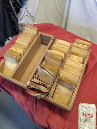 Vintage resistors 100's of different values bulk carbon comp - product listing photo