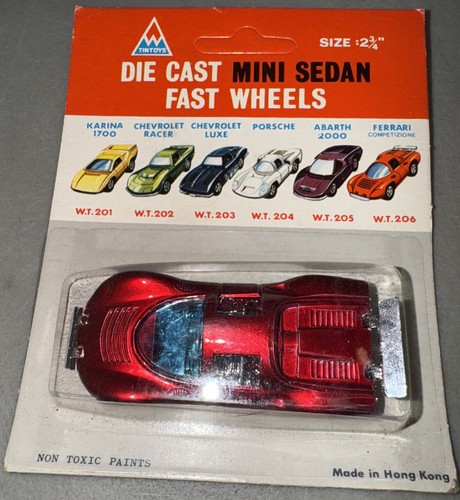Vintage Blechspielzeug WT 206 Ferrari Competizione Made in Hong Kong Tintoys 1967 Dino