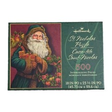 Hallmark St. Nicholas 500 Piece Christmas Jigsaw Puzzle 18 x 23.5 Holiday Santa