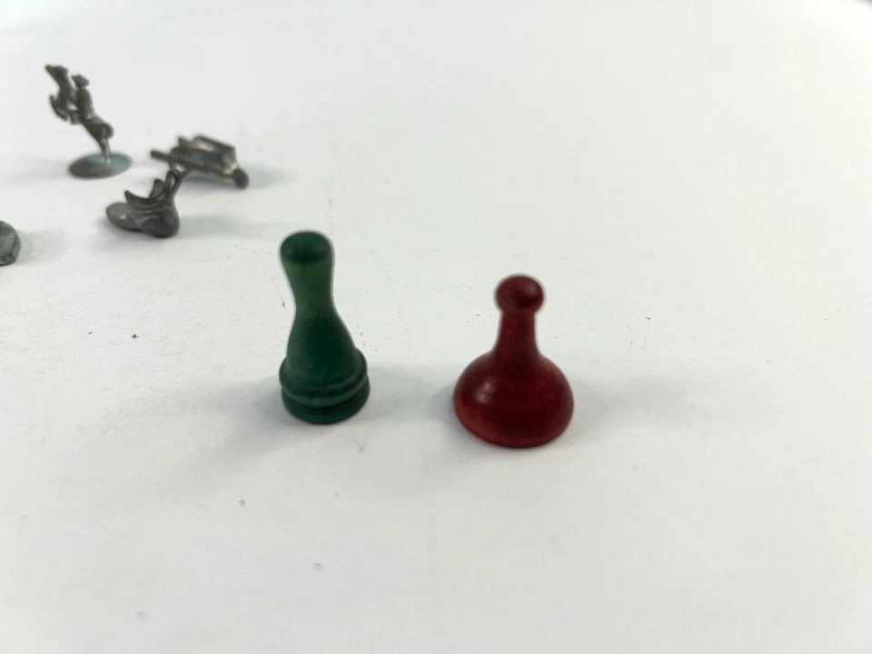 Винтажные сменные жетоны Монополия (дерево и металл) - Изображение 2 из 3