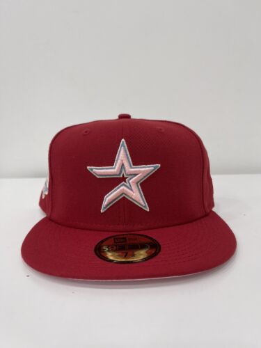 Houston Astros New Era 45 Year Side Patch Pinky MLB Fitted Cap Hat 7 3/8