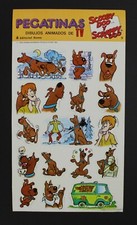 1985 SCOOBY DOO Sticker Sheet 9.5" x 5.3" Hanna Barbera Item Spanish Vintage 9