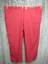 New NRG Barco Uniforms Scrub Pants Size 3XL Red 1/2 Elastic Waist Drawstring