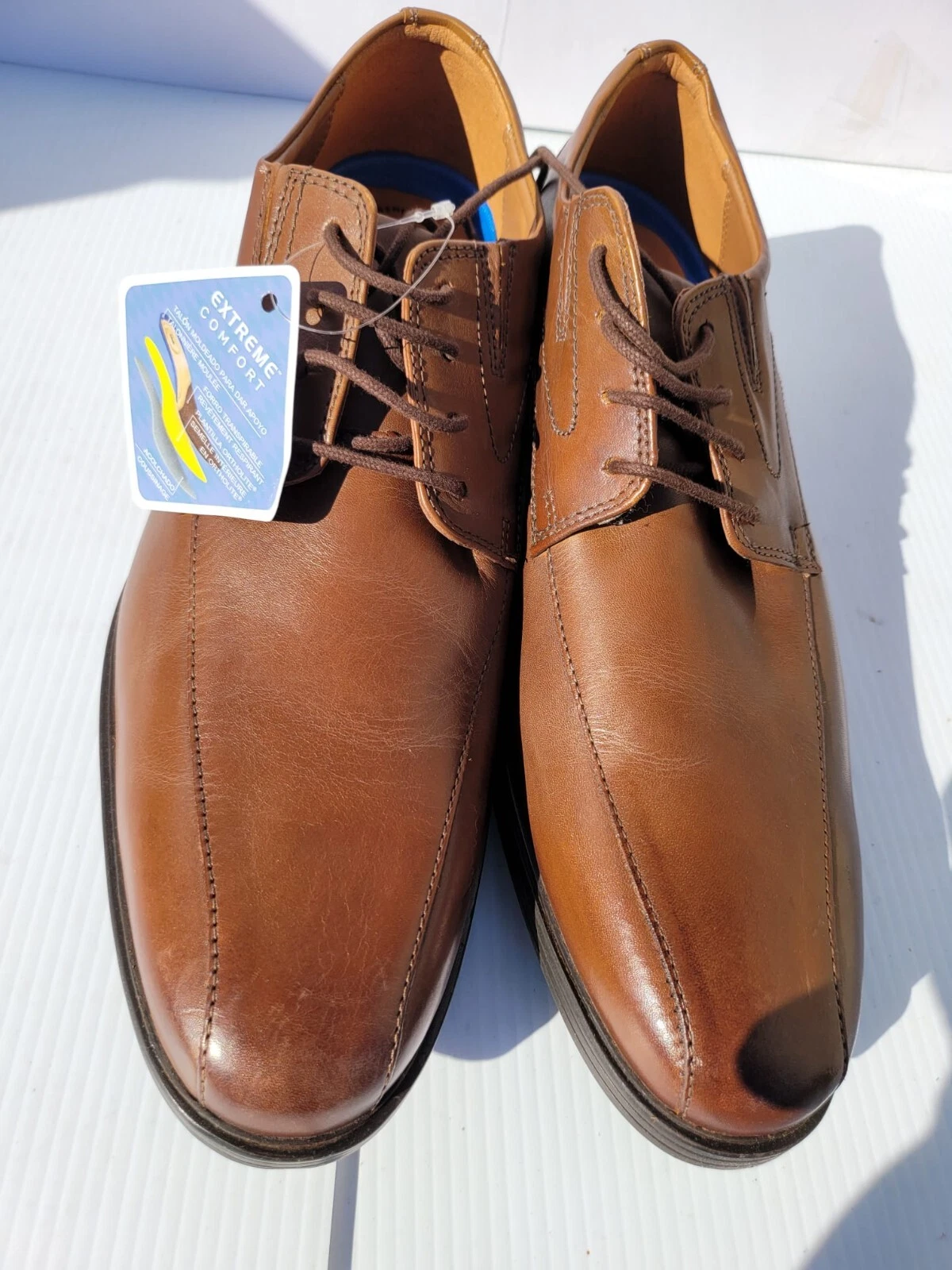 Clarks Whiddon Pace Oxford 52908 pelle marrone scuro