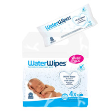 WaterWipes 4138 Sensitive Baby Wipes - 240 Count - 4 Packs with 60 Pieces