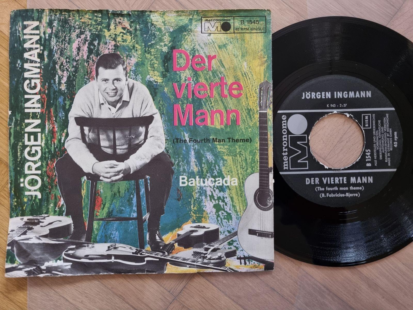 7"" Single Jörgen Ingmann - Der vierte Mann Vinyl Germany