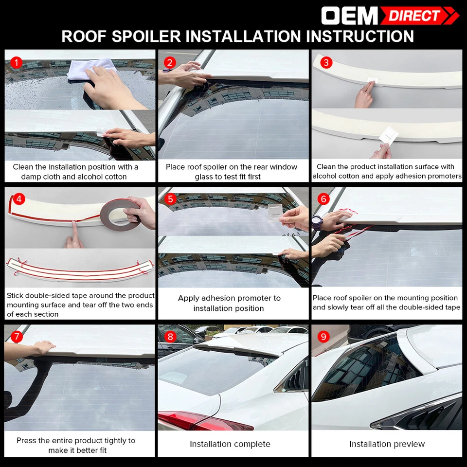 Alerón de techo ventana pintado negro mate para Mercedes-Benz W210 Clase E 96-02 Foto 3 de 3