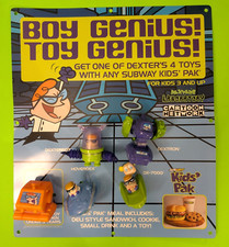 Dexter's Laboratory Subway Toy Display - 2002 Cartoon Network Kids Pak - Read 