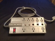 8 position Surge Protector With Phone Tv Cable
