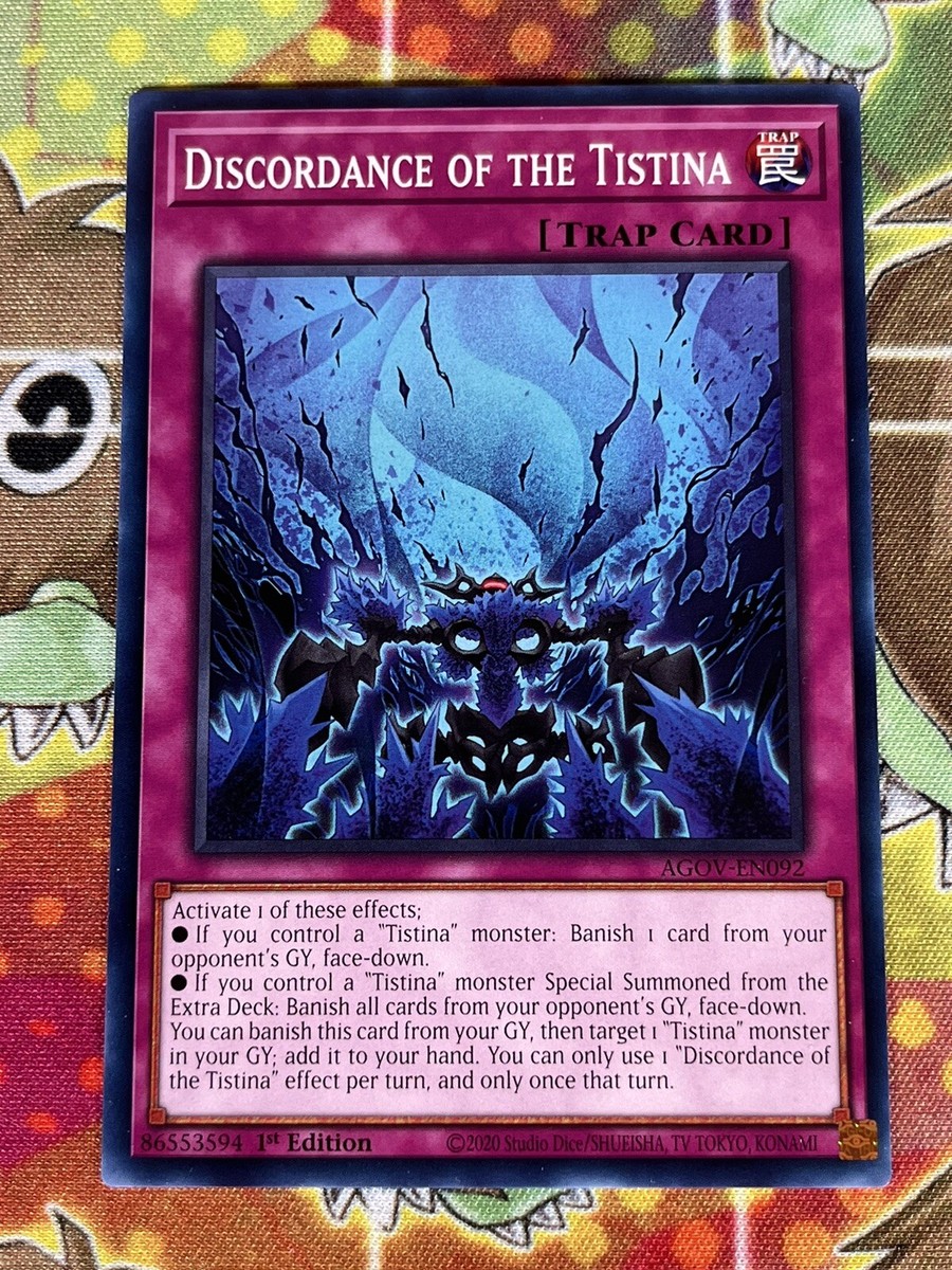 Yugioh Discordance Of The Tistina AGOV-EN092 | eBay Yugioh Discordance Of The Tistina AGOV-EN092 | eBay