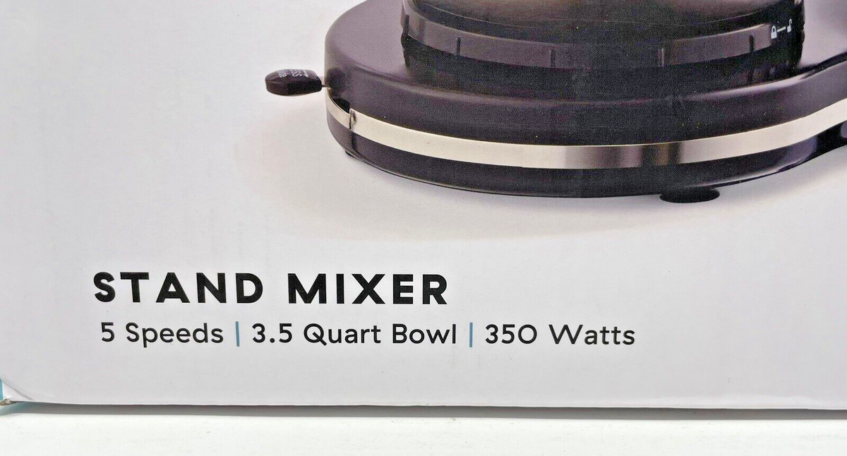 Delish by DASH Compact Stand Mixer 5 Speeds, 3.5 Quart Bowl, 350