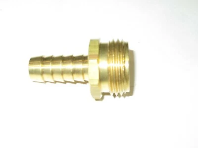 LAKESHORE FITTING 1/2 Hose ID Barb to 3/4" Male Garden Hose GHT Hose End Fitting Water NEW USA