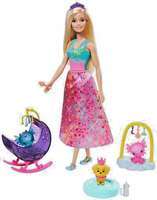 Mattel GJK51 Barbie Dreamtopia Drachen-Kindergarten Spielset / Mit Lagerspuren